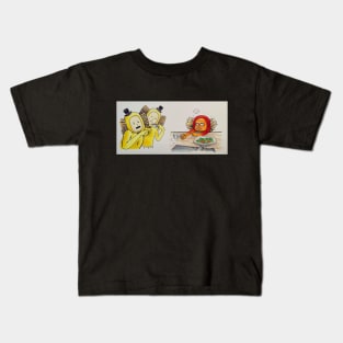 Fancy Brush vs Red Brush Kids T-Shirt